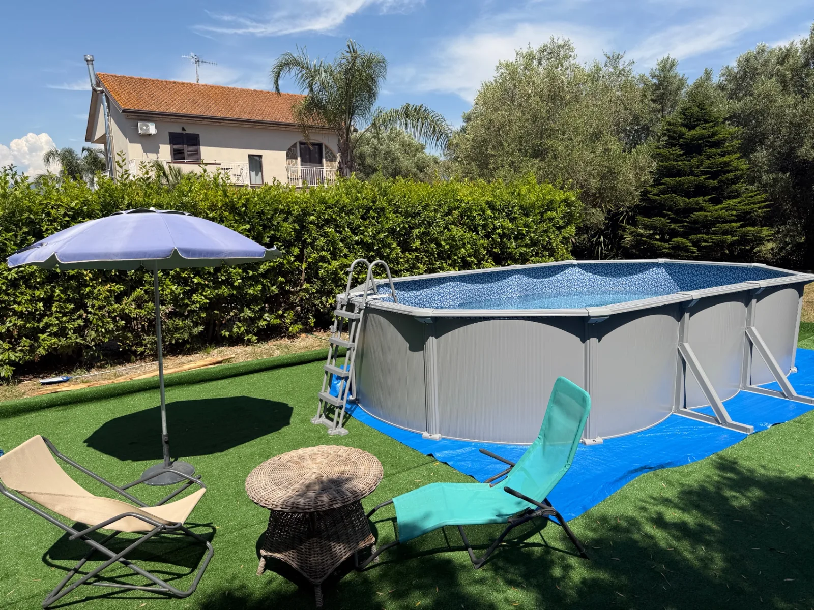 Privater Pool zur exklusiven Nutzung im Garten der Villa MaLuGio in Casal Velino, Cilento